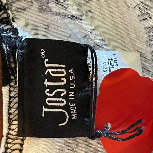 JOSTAR Poly‎ Spandex Stretch Knit TOP CAPRI PANT SET newspaper - Picture 4 of 11